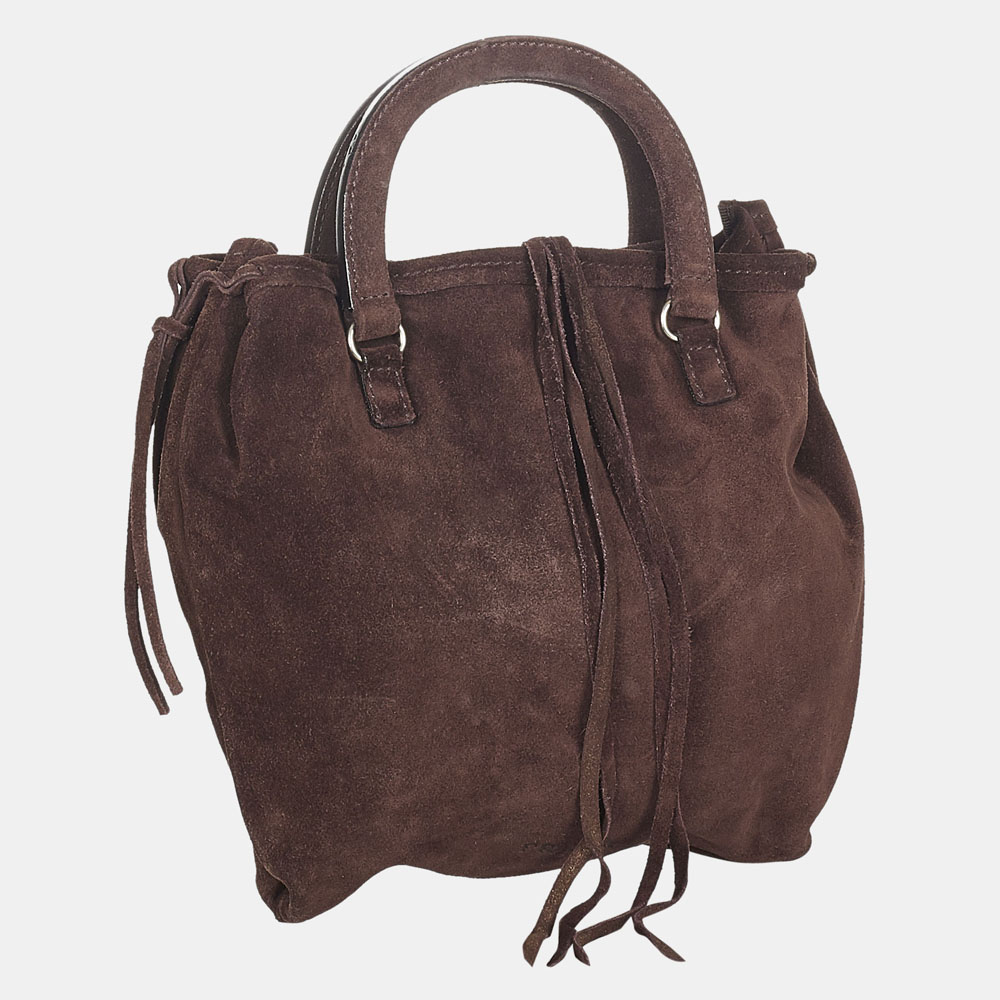 

Prada Brown Suede Handbag