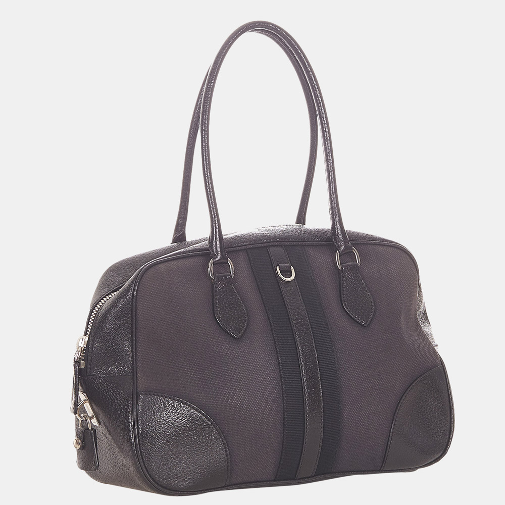 

Prada Black Canvas Handbag