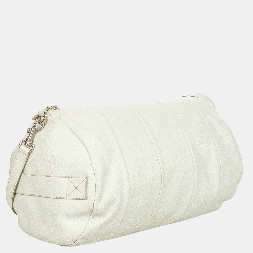 

Prada White Leather Crossbody Bag