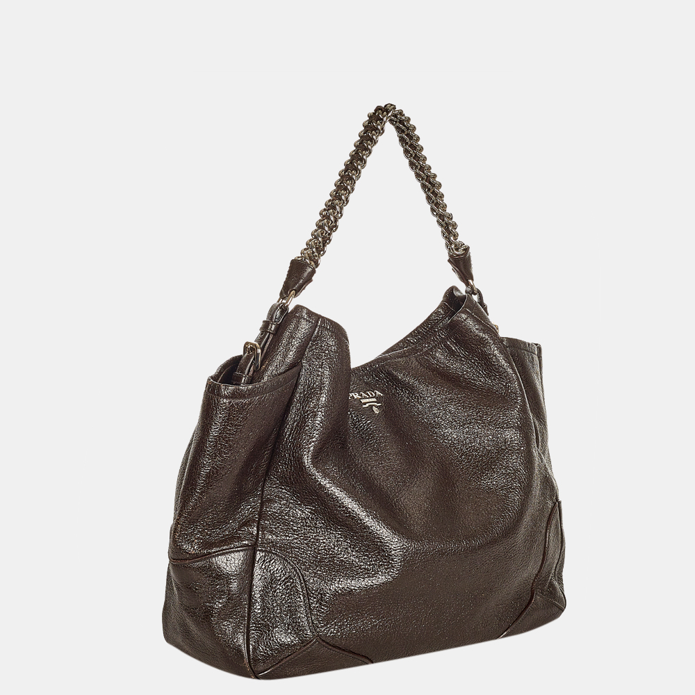 

Prada Black Vitello Daino Tote Bag