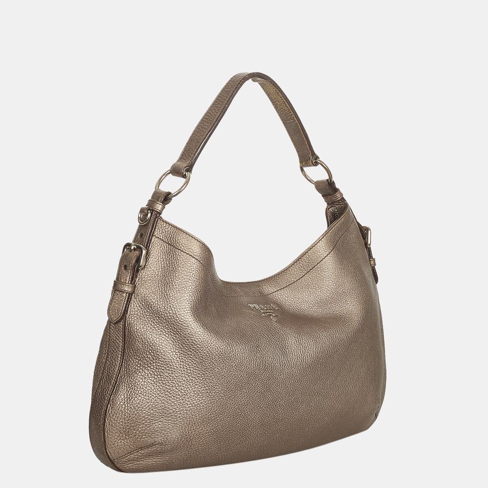 

Prada Brown Vitello Daino Shoulder Bag