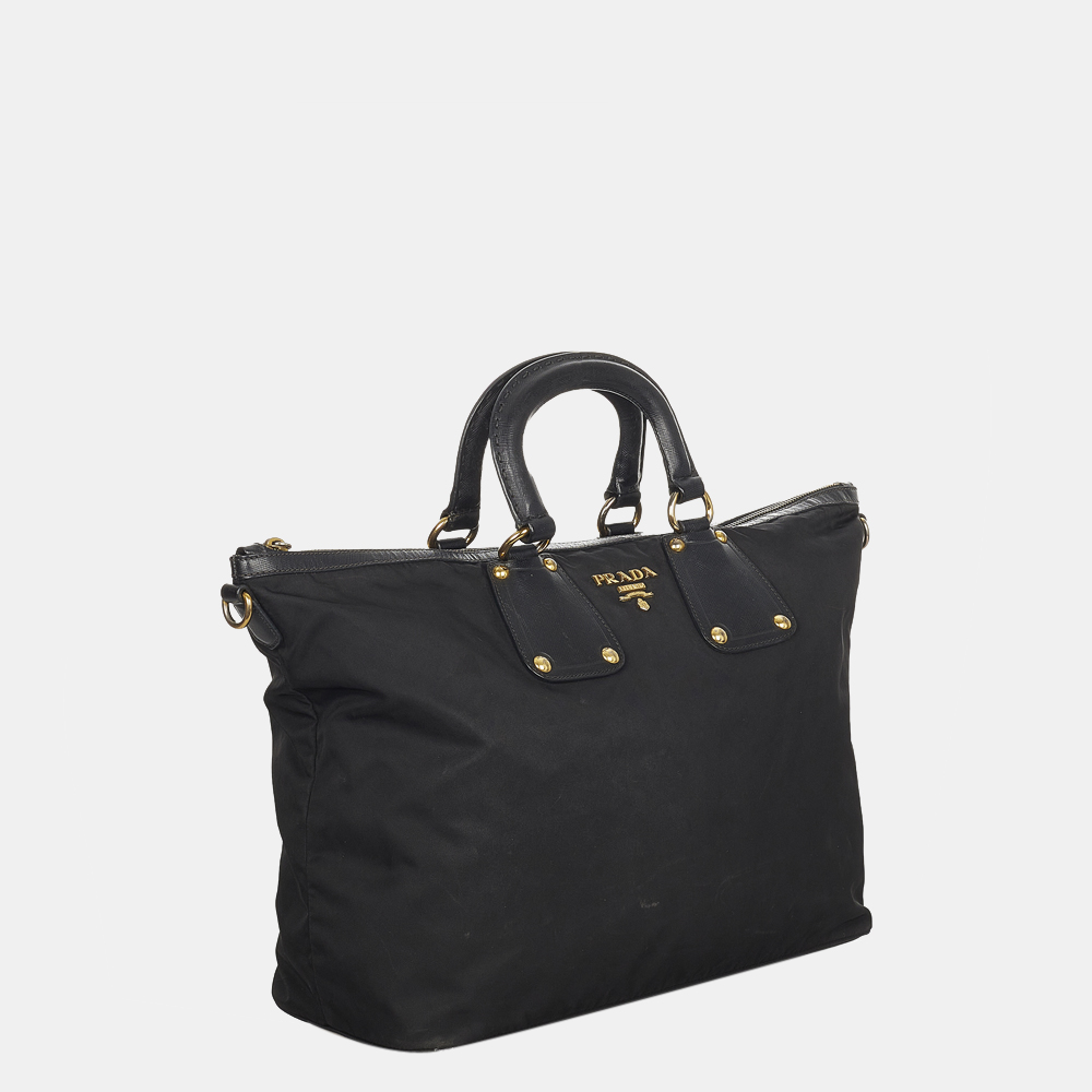 

Prada Black Tessuto Satchel