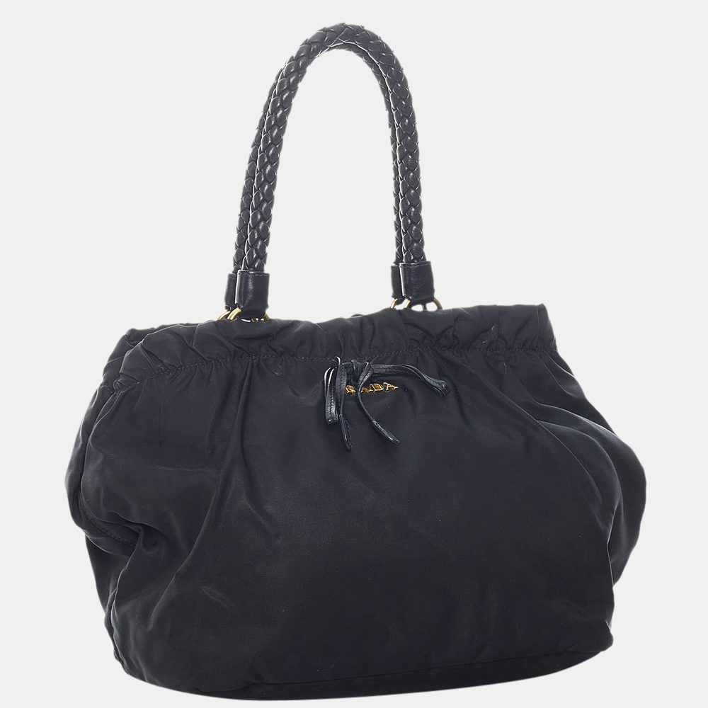 

Prada Black Tessuto Satchel