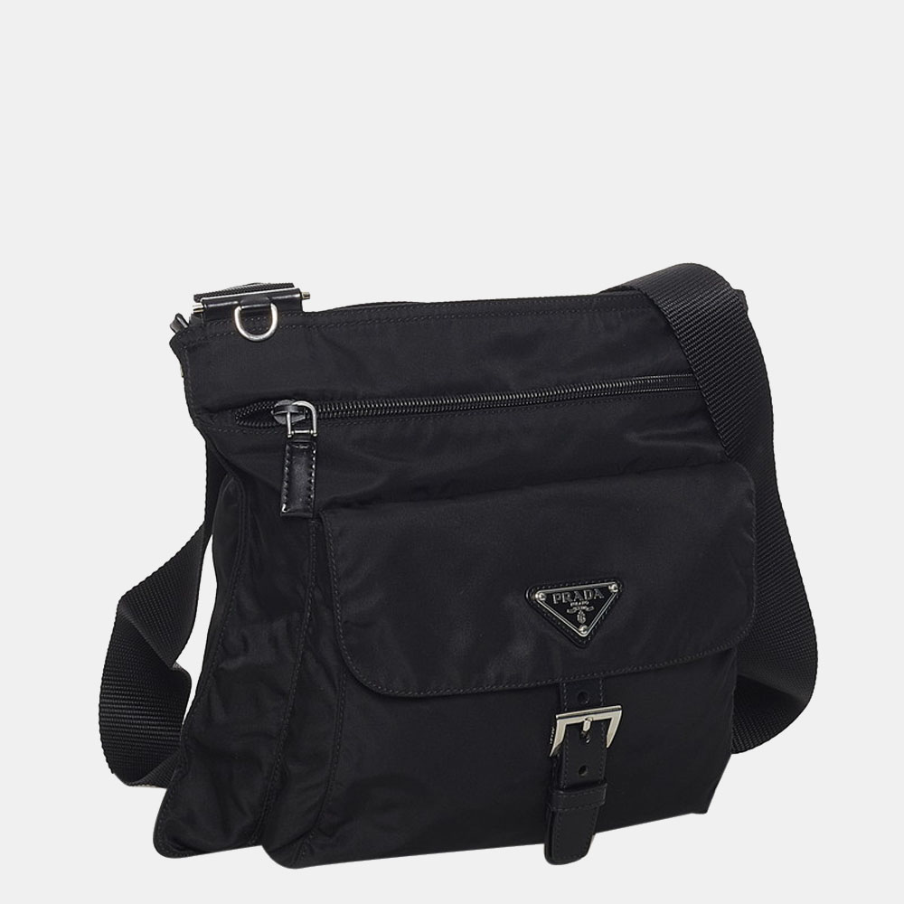 

Prada Black Nylon Tessuto Shoulder Bag
