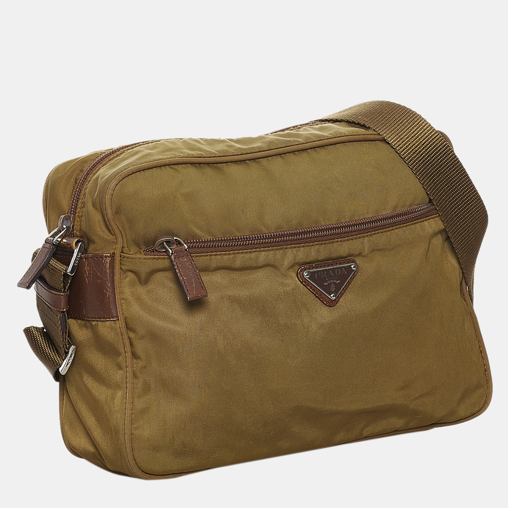 

Prada Brown Tessuto Crossbody Bag