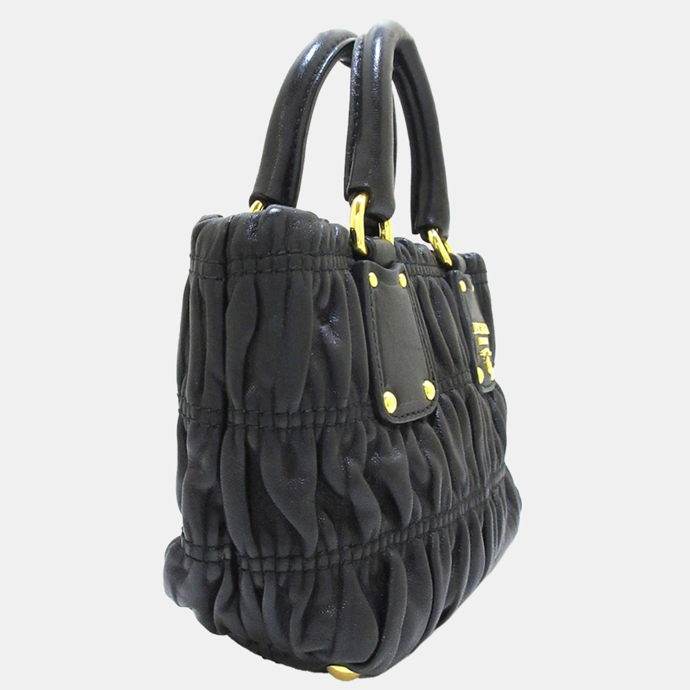 

Prada Black Nappa Gaufre Handbag