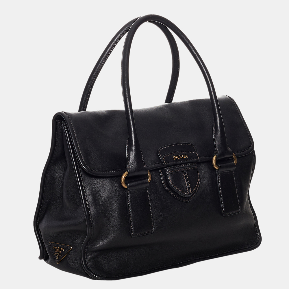 

Prada Black City Calf Tote Bag