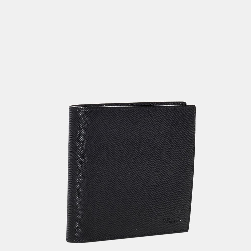 

Prada Black Saffiano Bifold Wallet