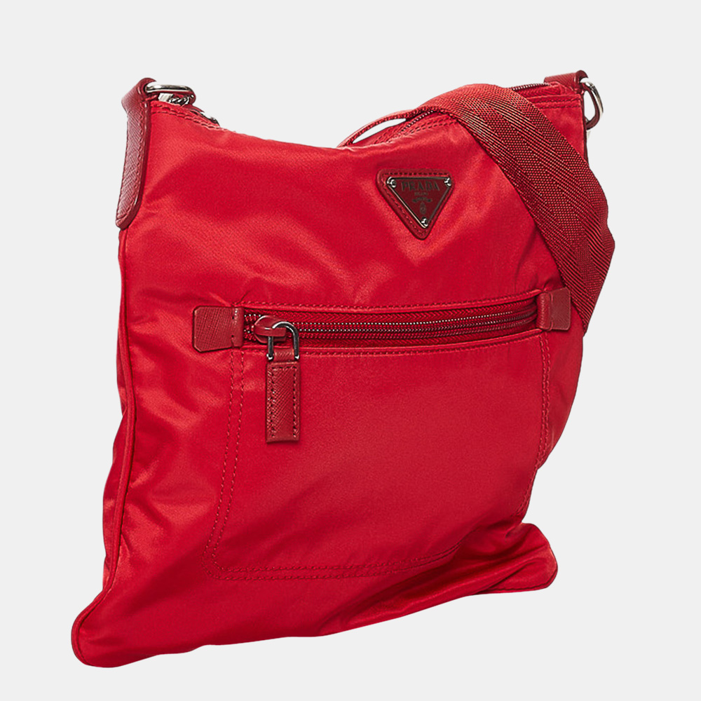 

Prada Red Tessuto Crossbody Bag