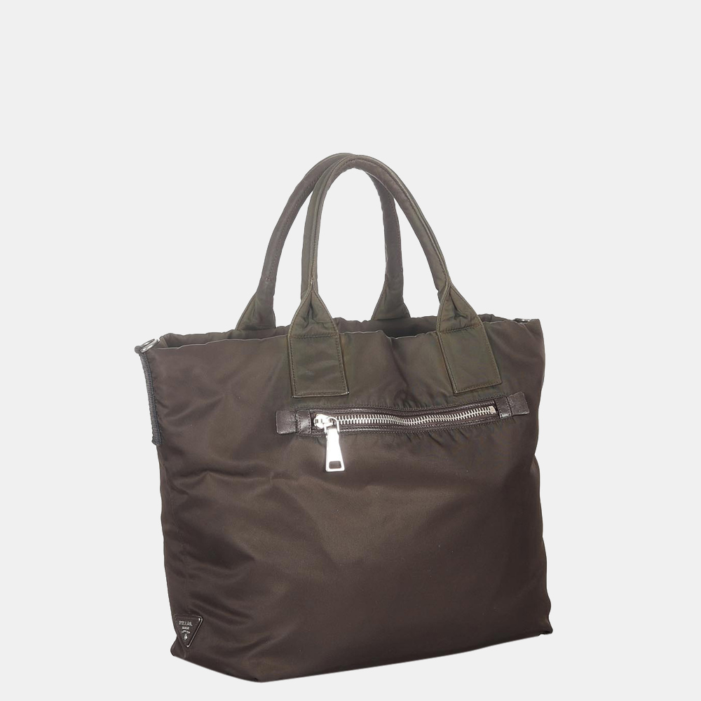 

Prada Brown Tessuto Reversible Tote Bag