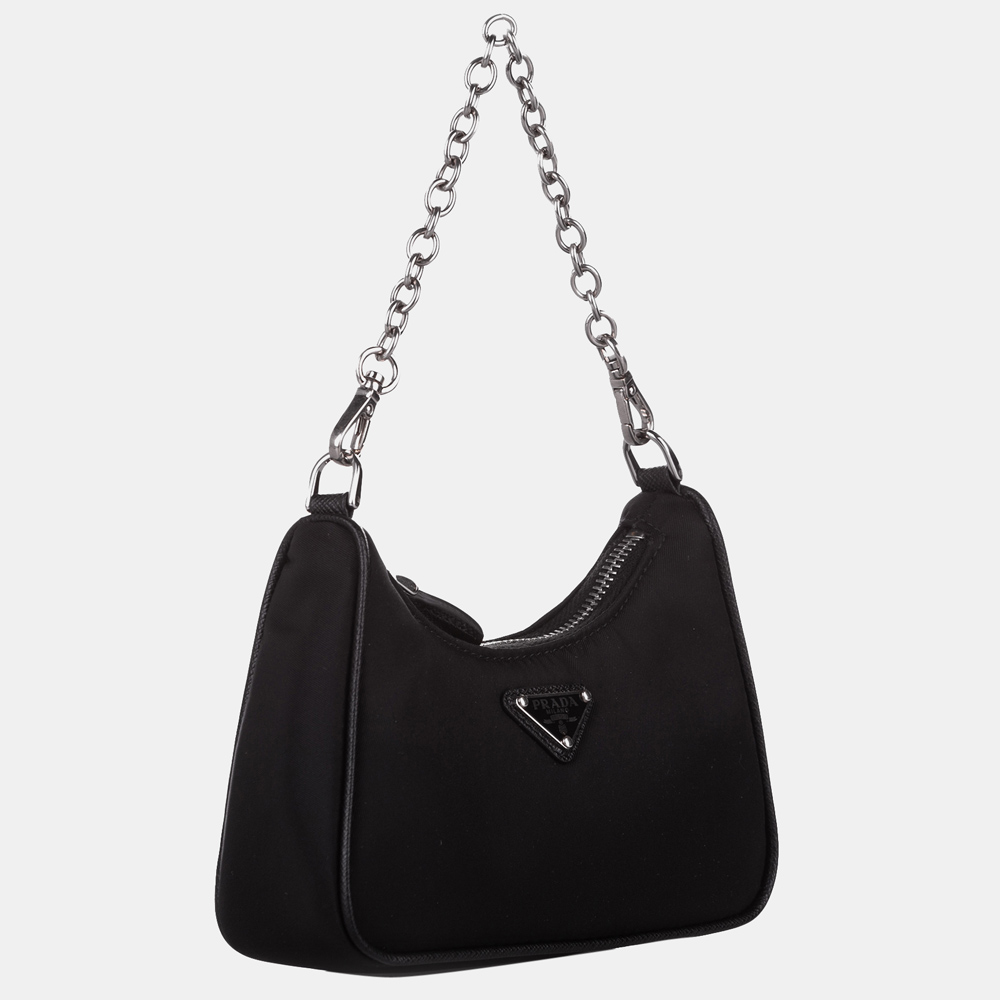 

Prada Black Mini Tessuto Re-Edition Crossbody Bag