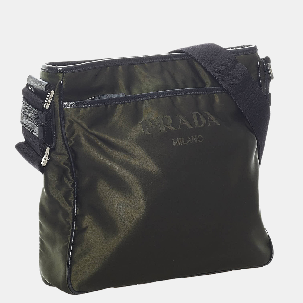

Prada Green Tessuto Crossbody Bag