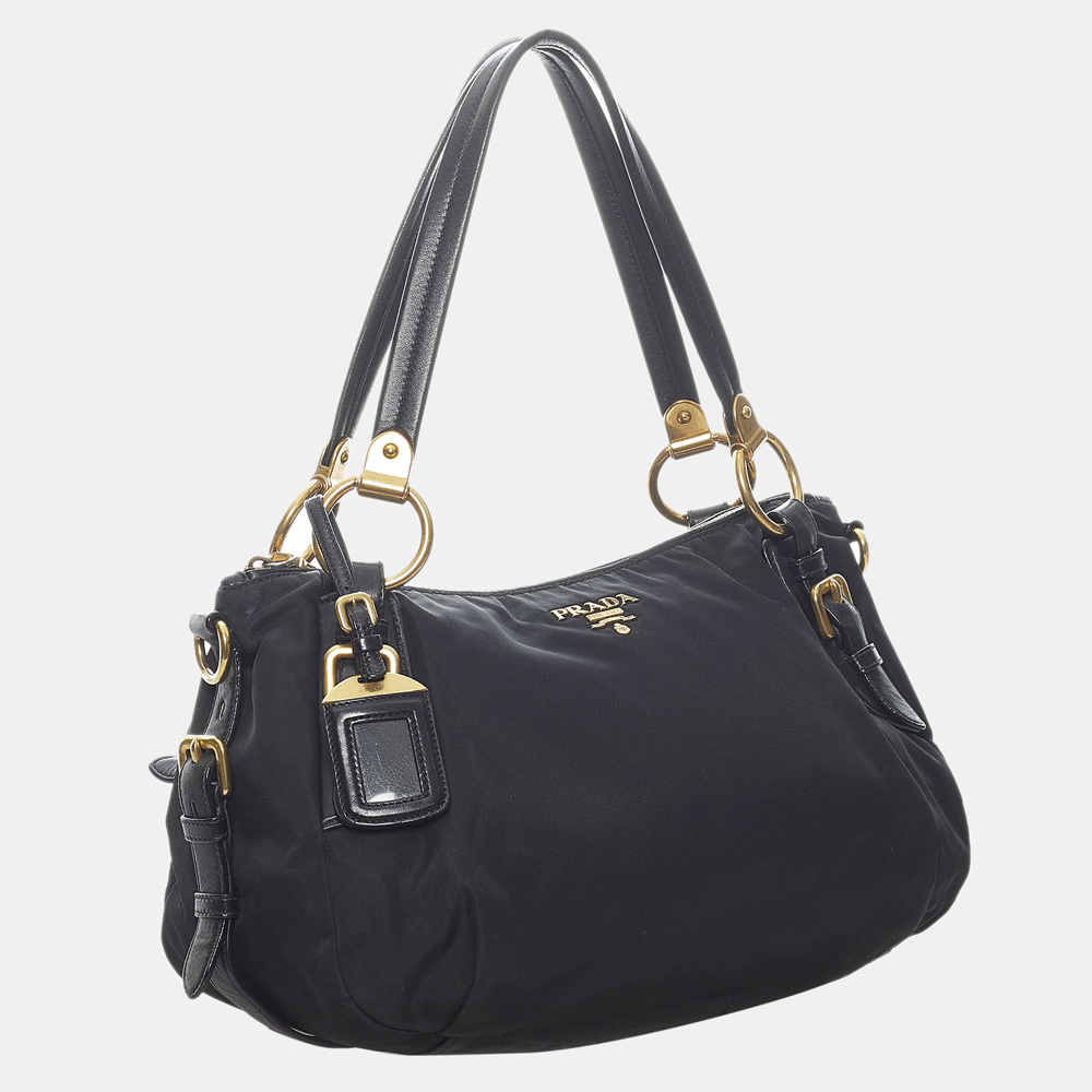 

Prada Black Tessuto Satchel