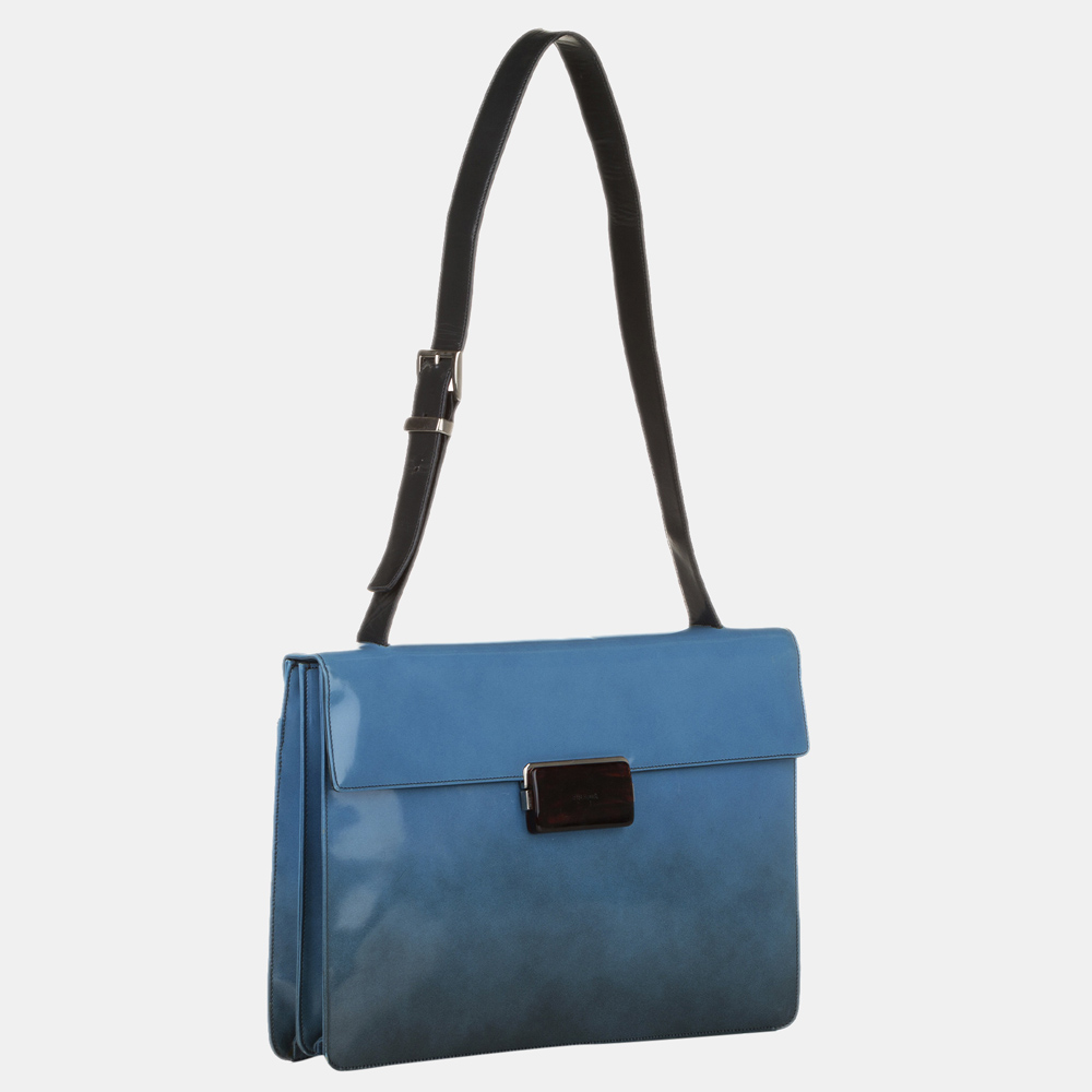

Prada Blue Leather Shoulder Bag