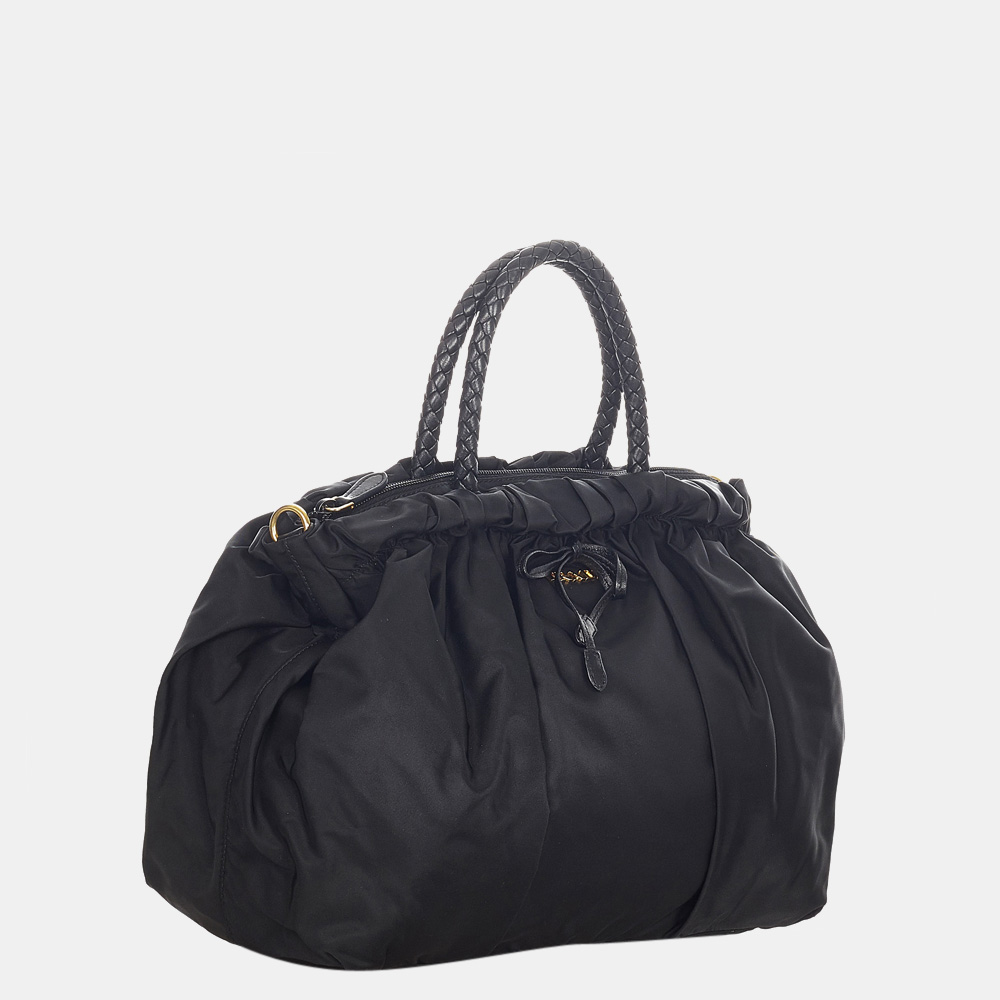 

Prada Black Tessuto Satchel