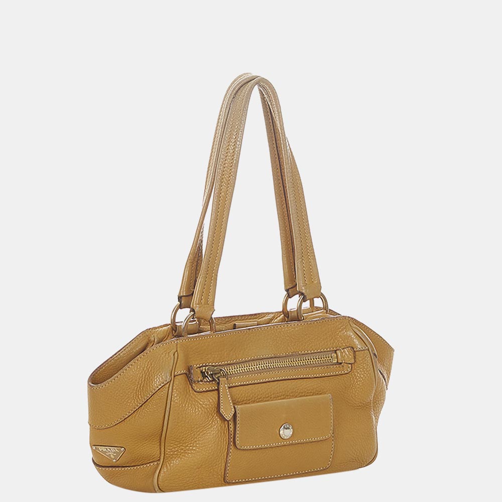

Prada Brown Leather Shoulder bag