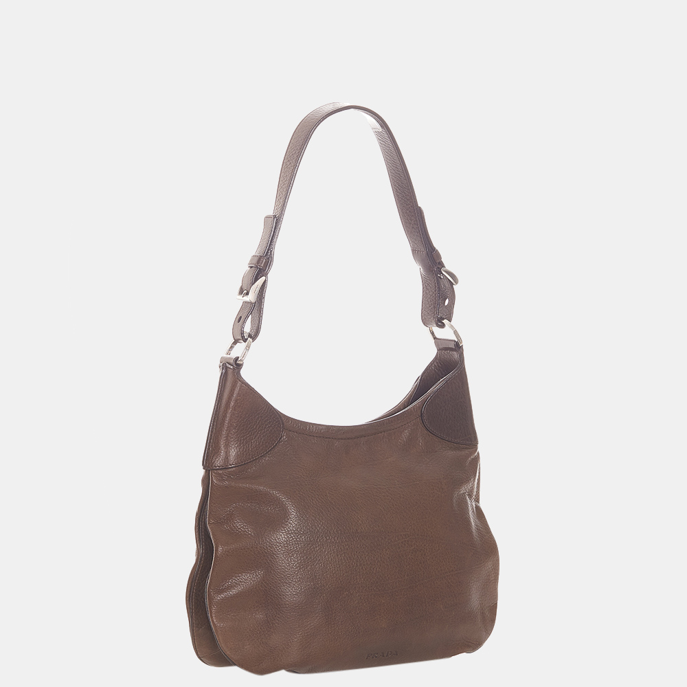 

Prada Brown Leather Shoulder Bag