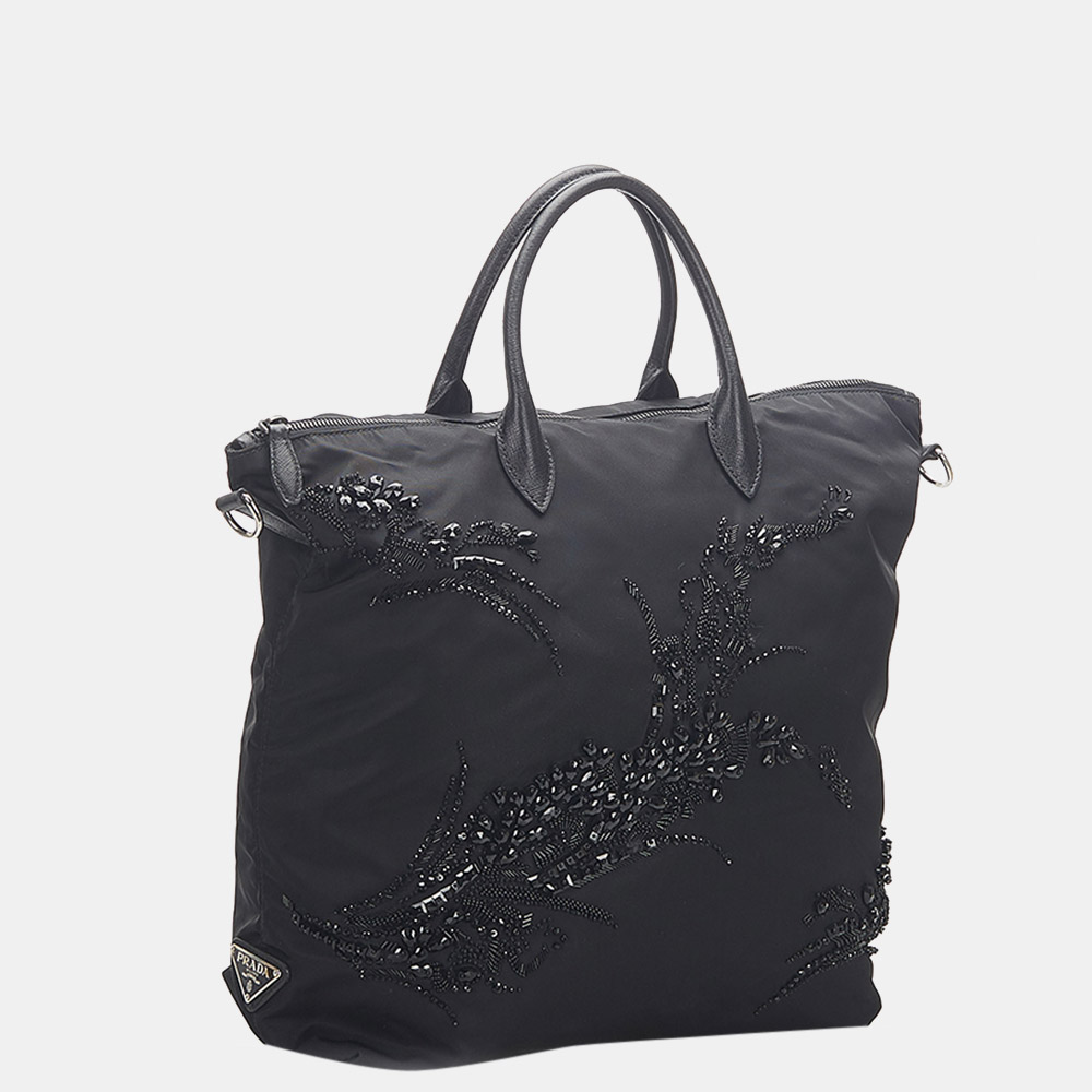 

Prada Black Tessuto Satchel