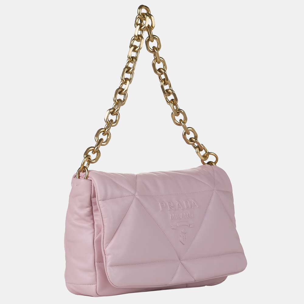 

Prada Pink Padded Nappa Leather Shoulder Bag