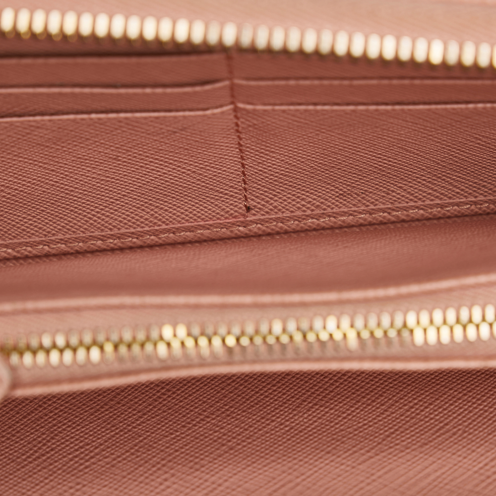 

Prada Pink Saffiano Leather Long Wallet