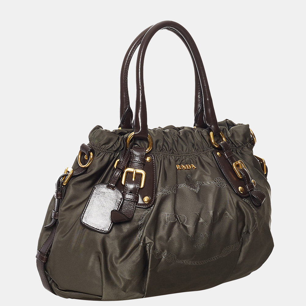 

Prada Brown Tessuto Satchel