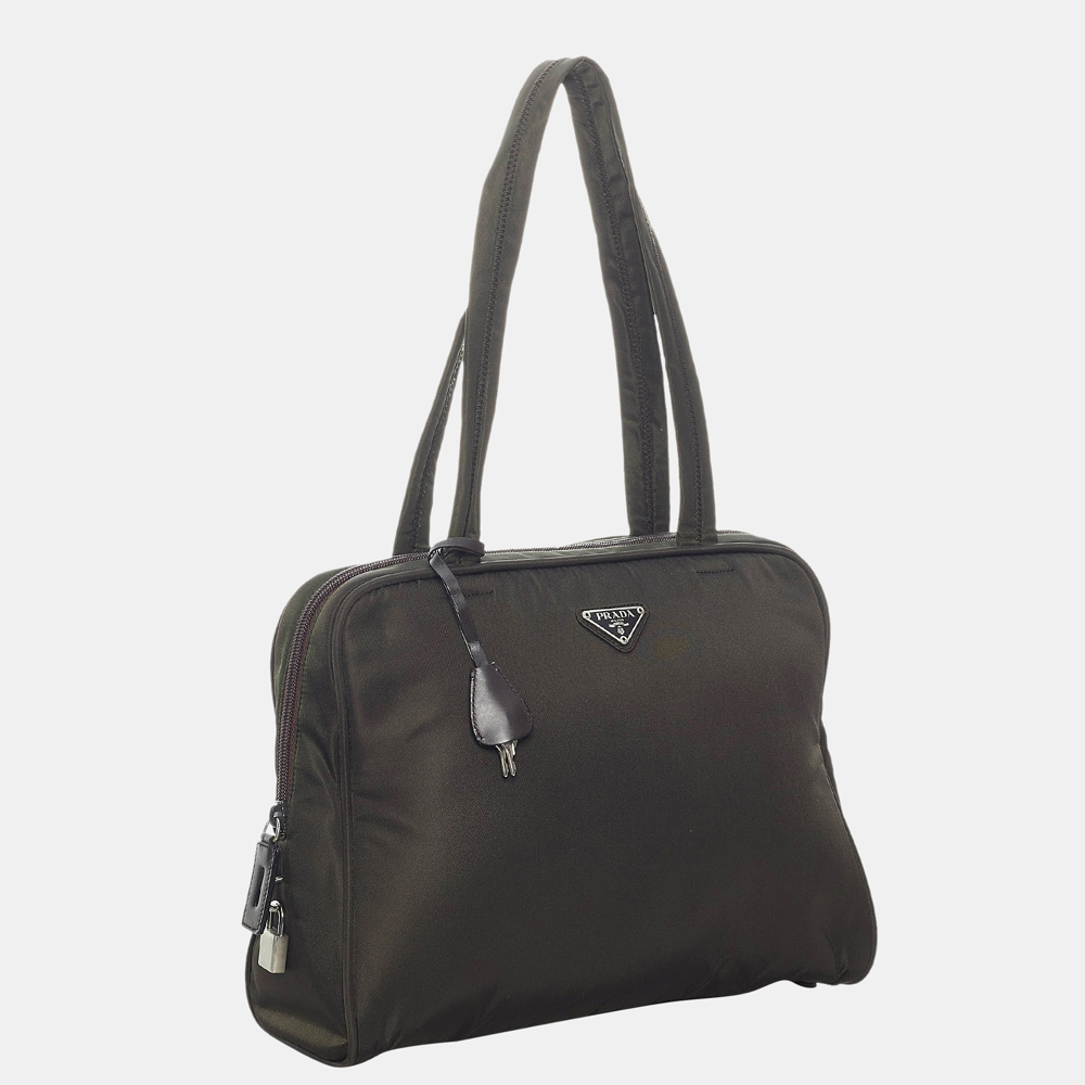 

Prada Green Tessuto Shoulder Bag