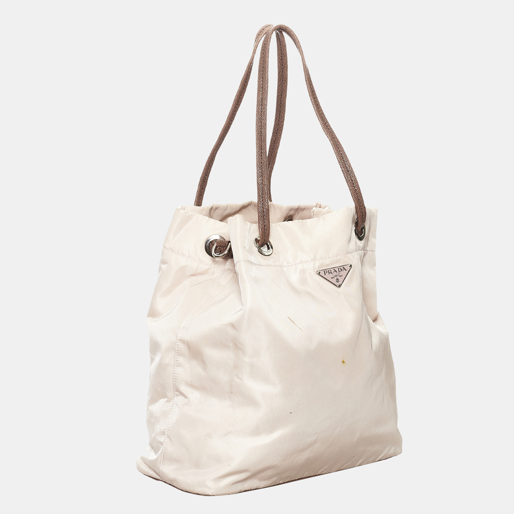 

Prada Beige/Brown Tessuto Tote Bag