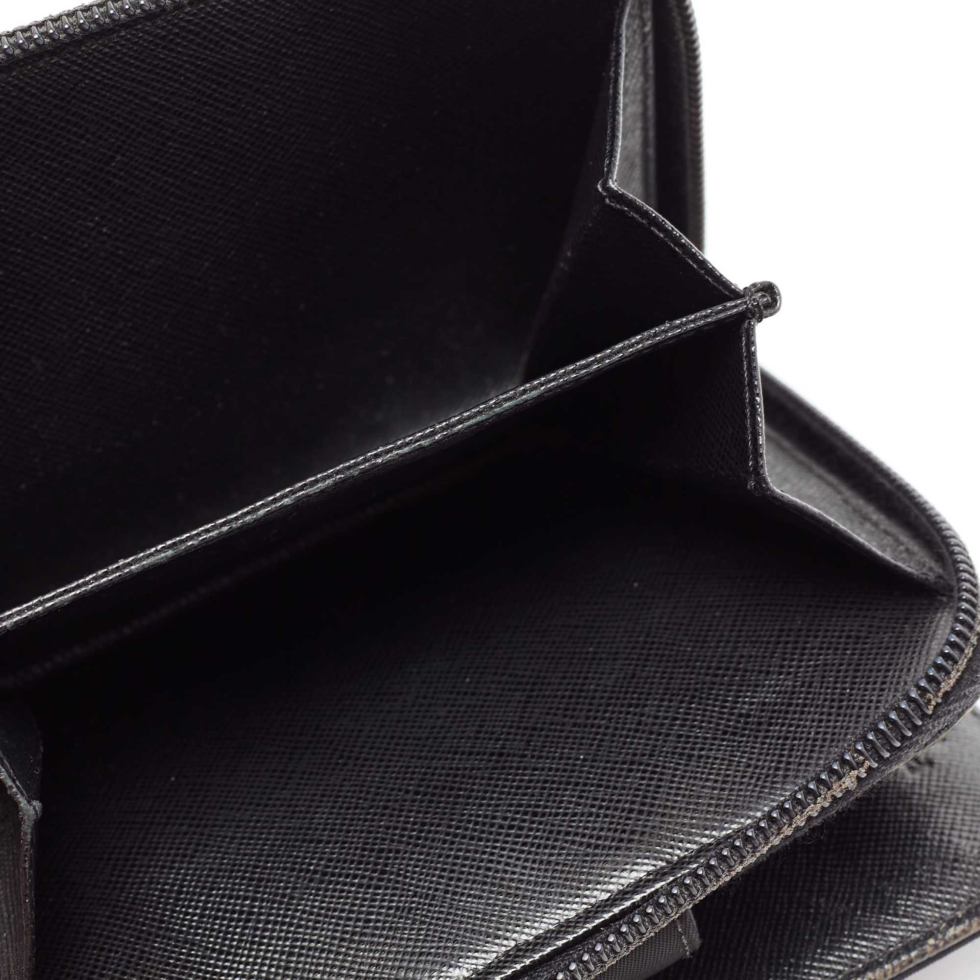 

Prada Black Nylon Compact Zip Wallet