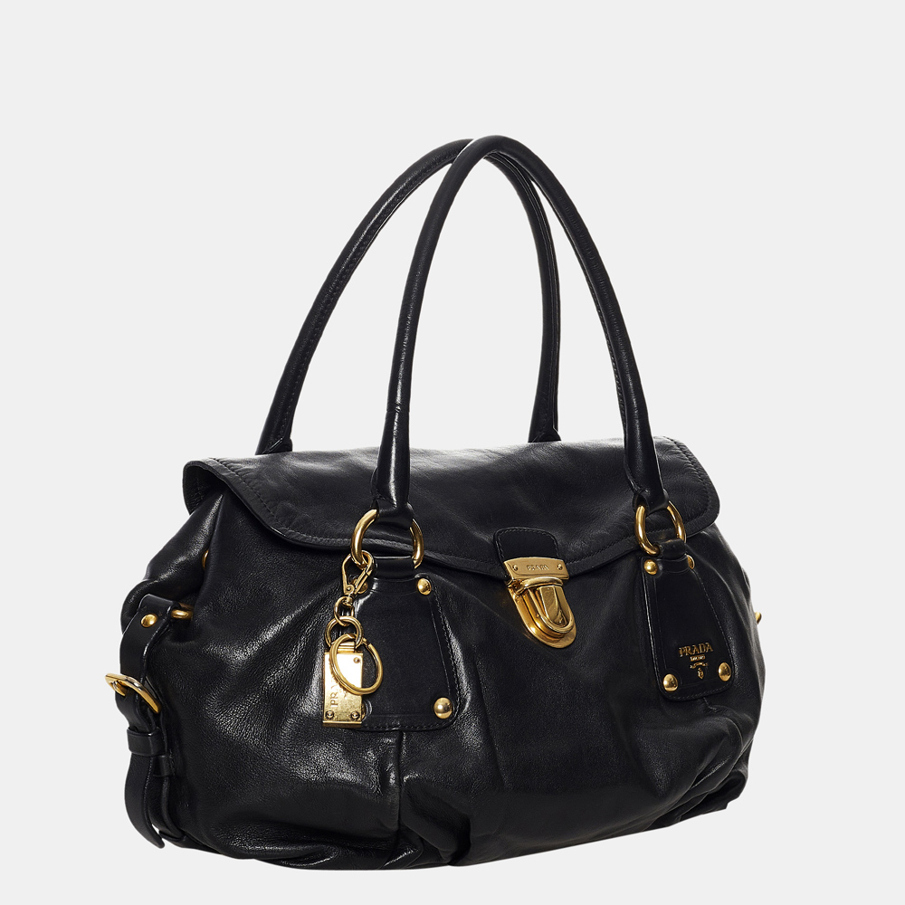 

Prada Black Easy Leather Satchel