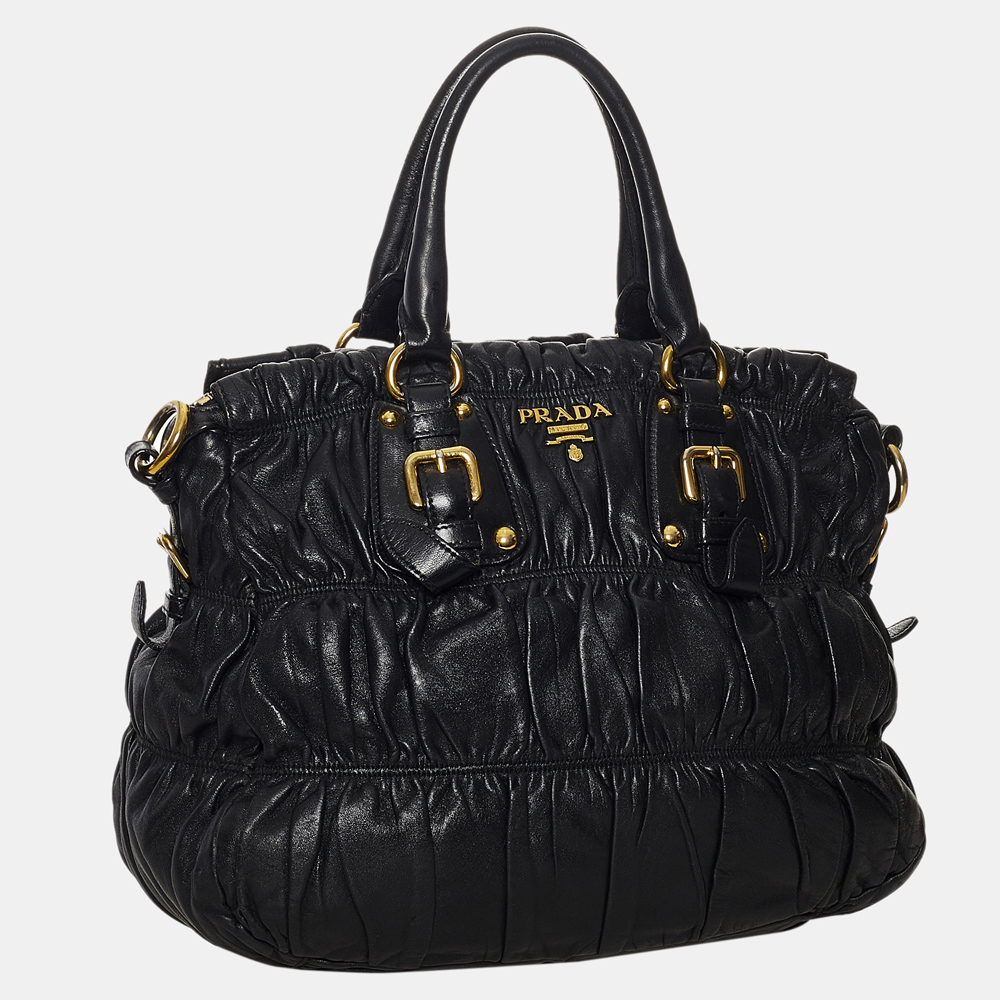 

Prada Black Nappa Gaufre Satchel