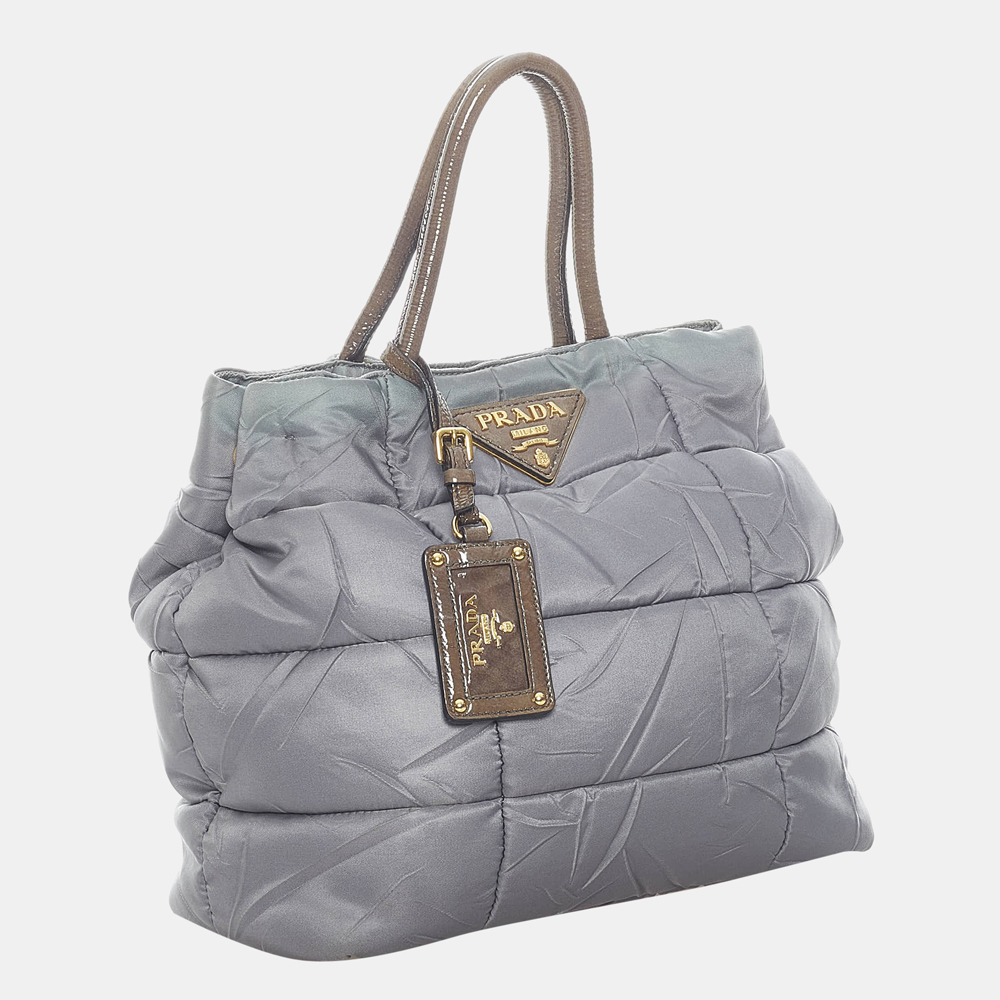 

Prada Grey Tessuto Bomber Handbag