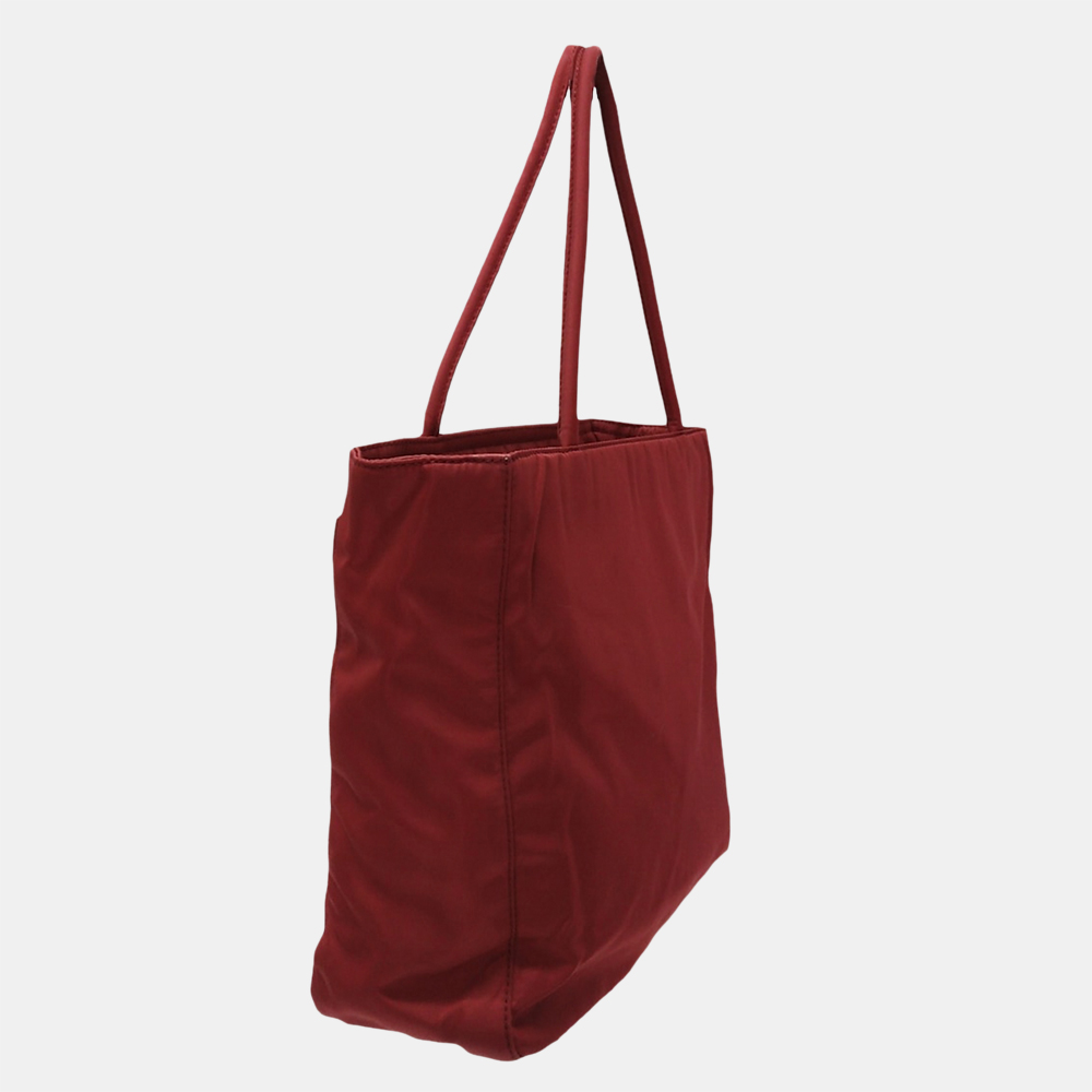 

Prada Red Tessuto Tote Bag