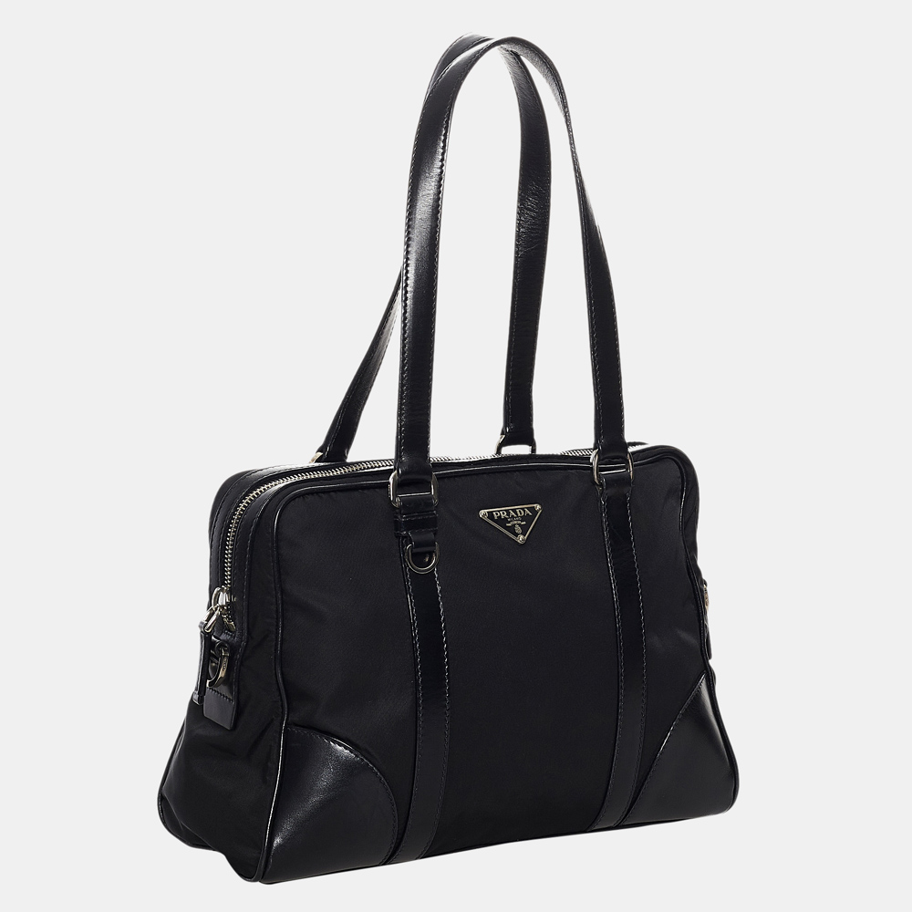 

Prada Black Tessuto Satchel