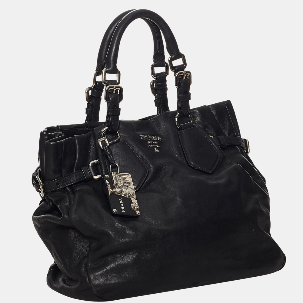 

Prada Black Leather Satchel