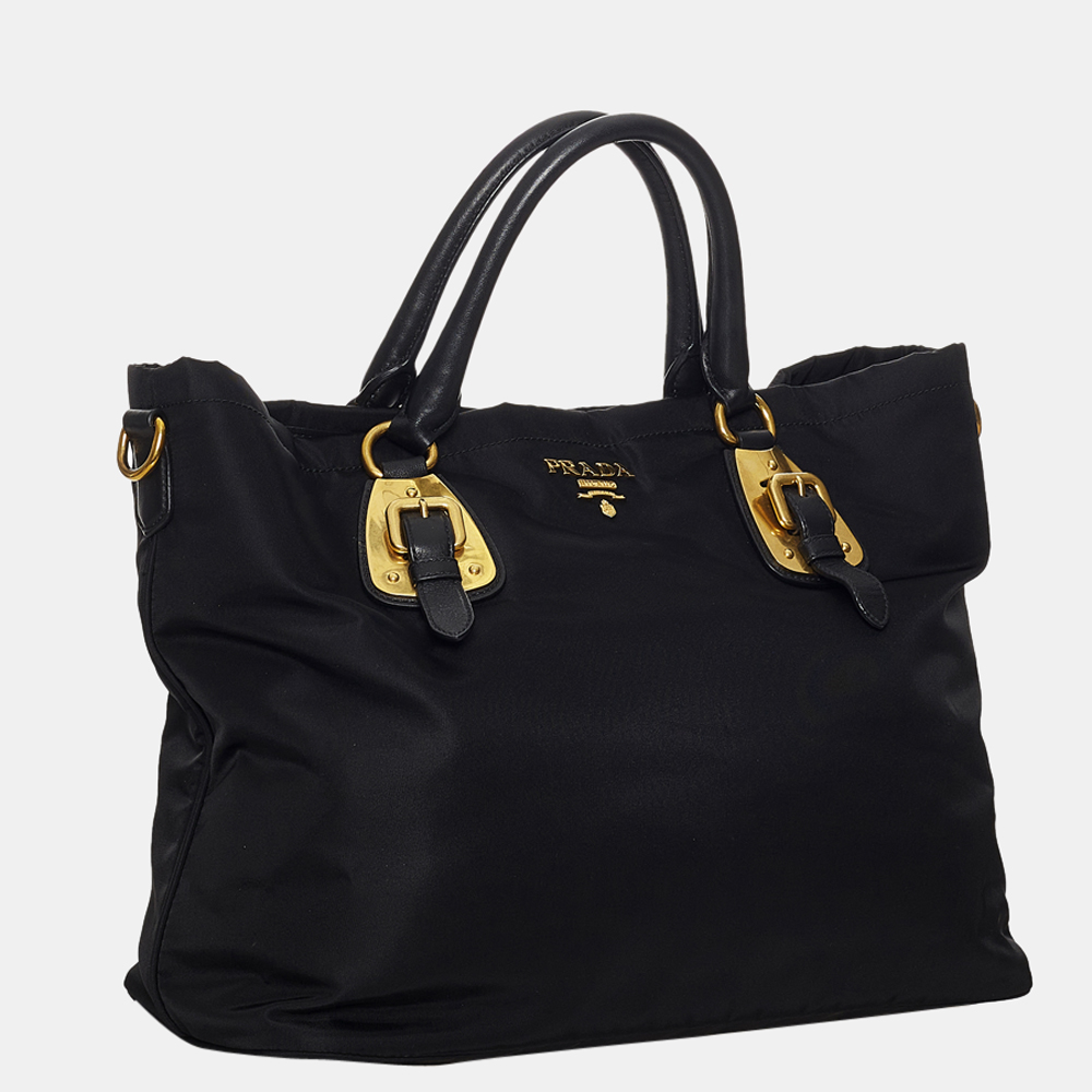 

Prada Black Tessuto Satchel