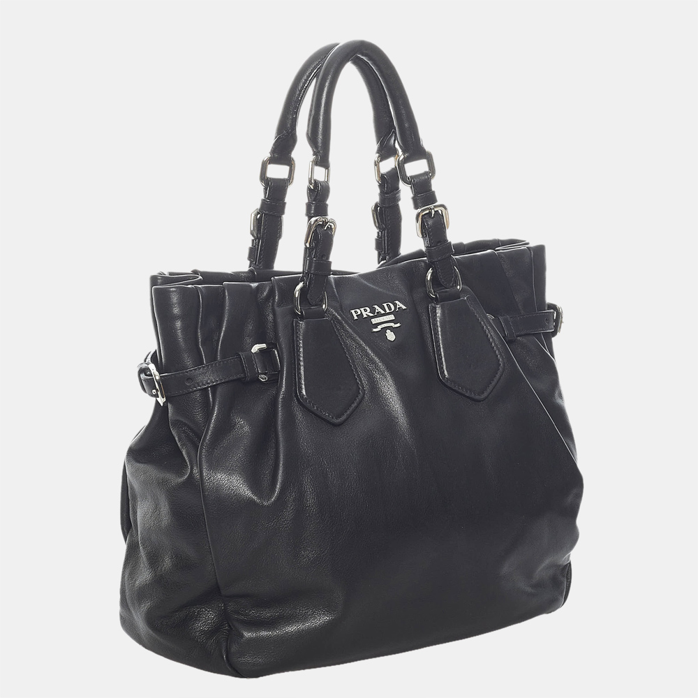 

Prada Black Leather Satchel