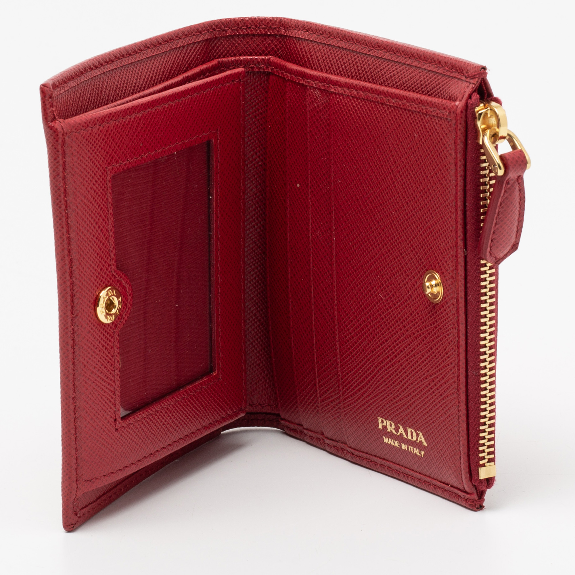 

Prada Red Saffiano Leather Wallet