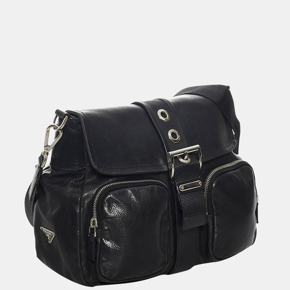 

Prada Black Leather Crossbody Bag