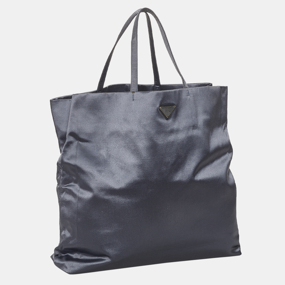 

Prada Blue Tessuto Tote Bag