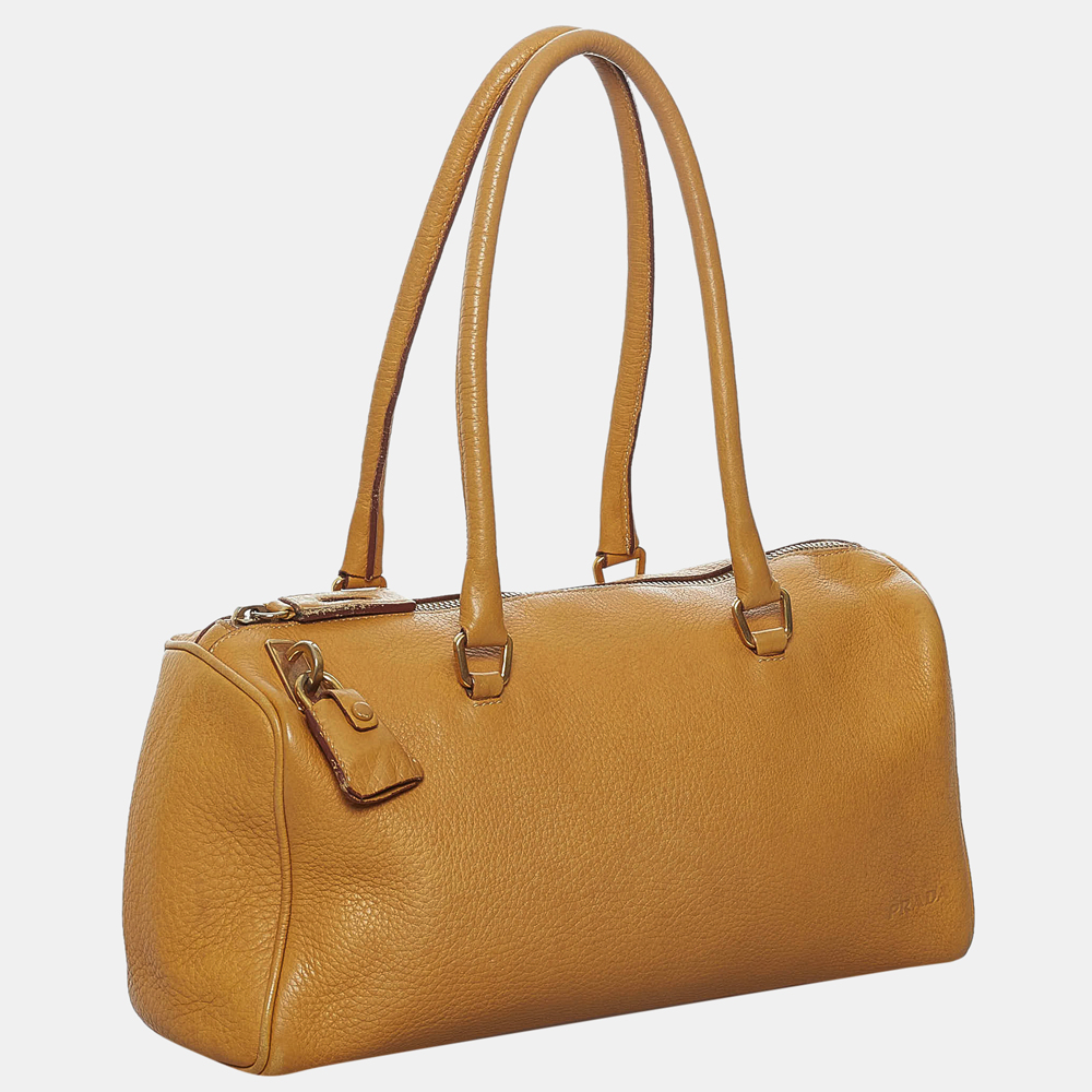 

Prada Brown Leather Shoulder Bag