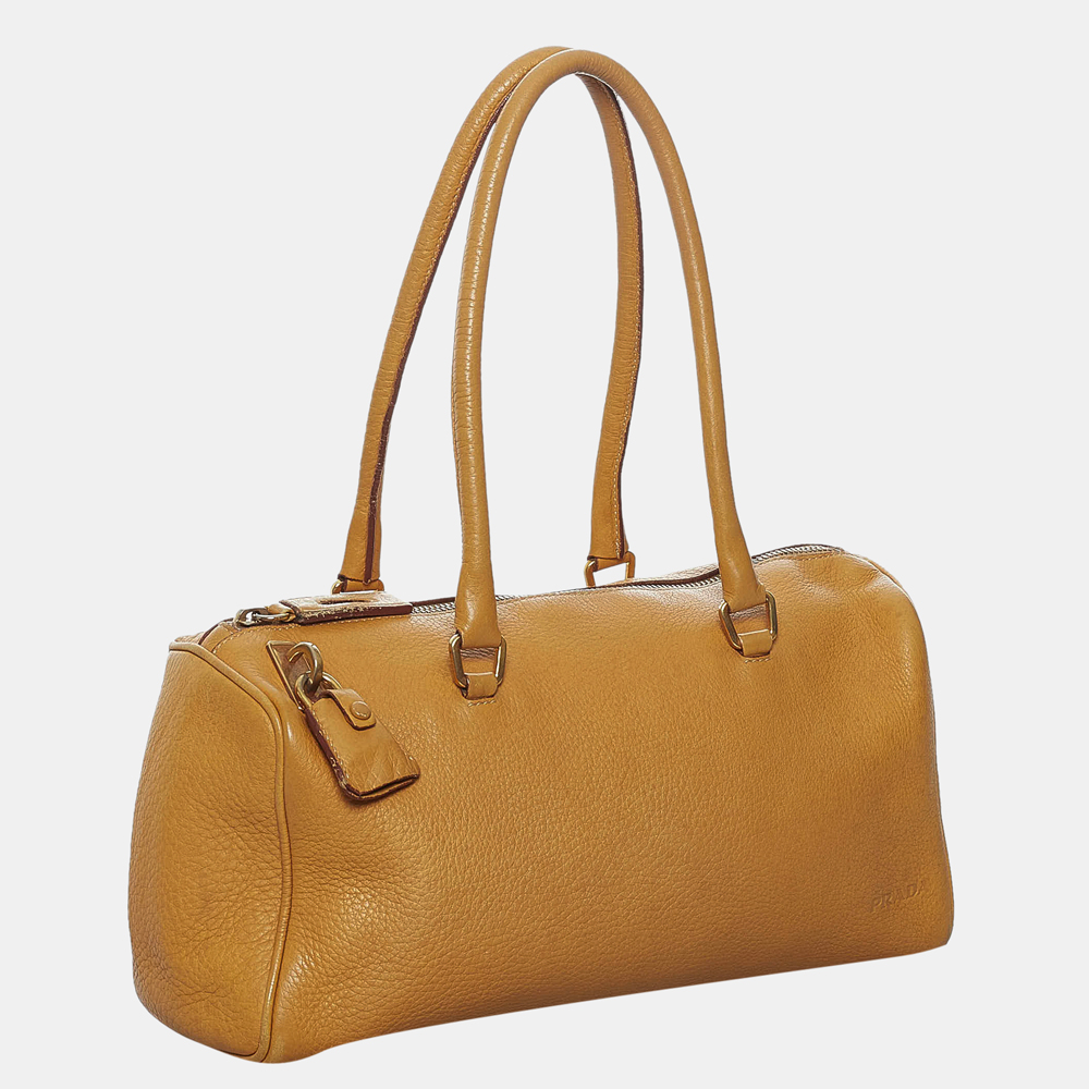 

Prada Brown Leather Shoulder Bag