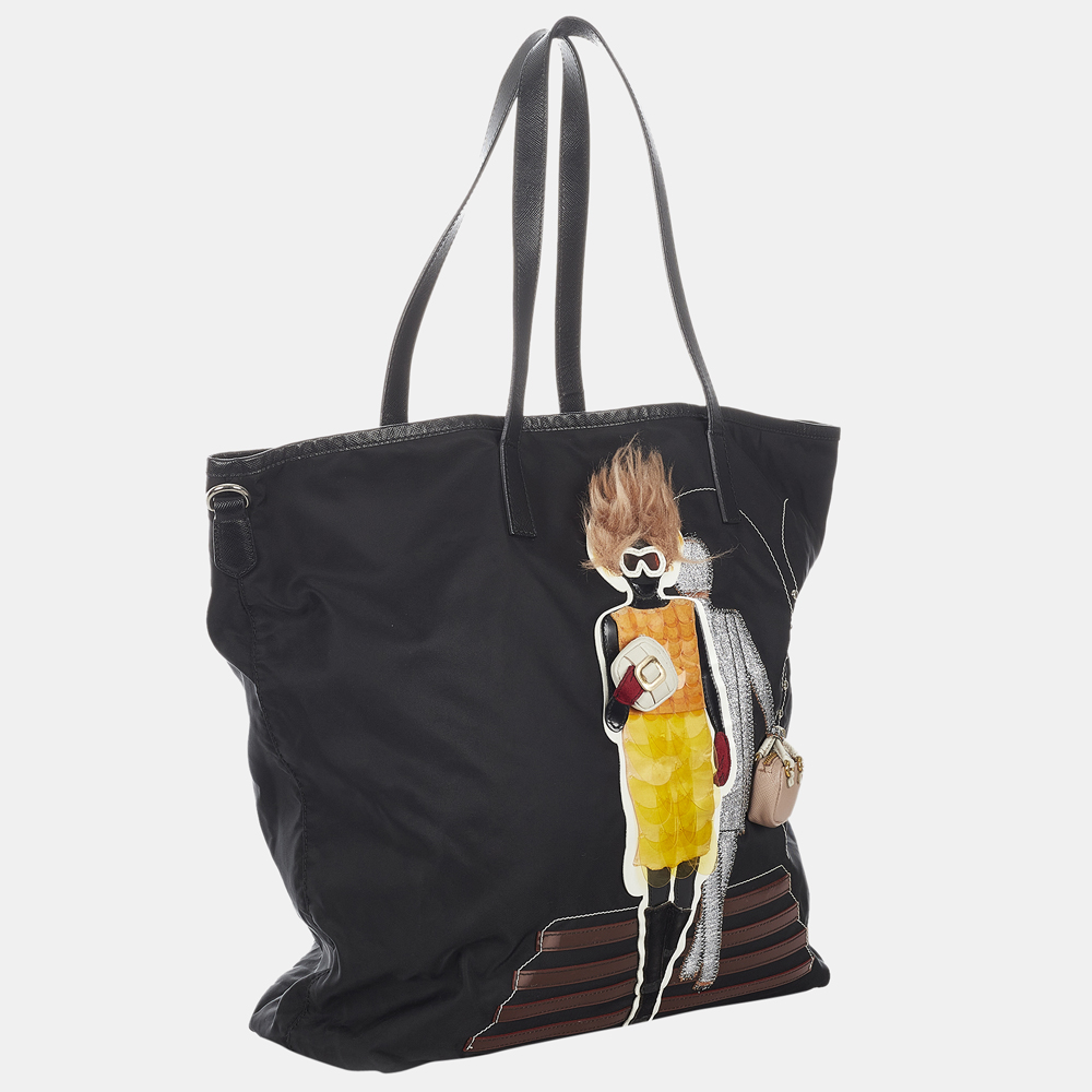 

Prada Black Tessuto Tote Bag