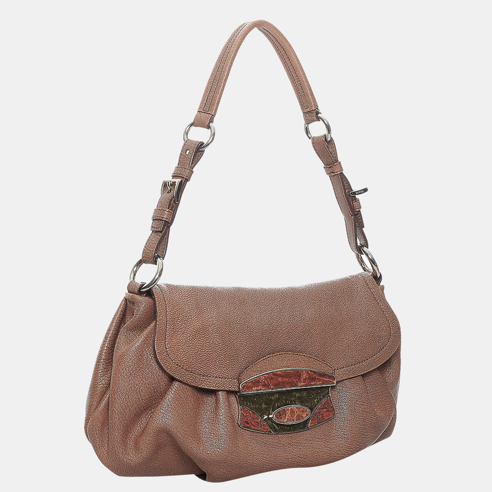

Prada Pink Leather Shoulder Bag