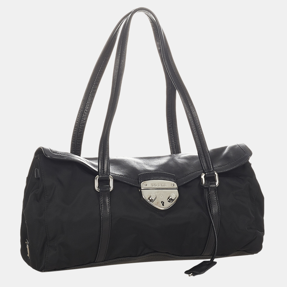 

Prada Black Easy Leather Shoulder Bag