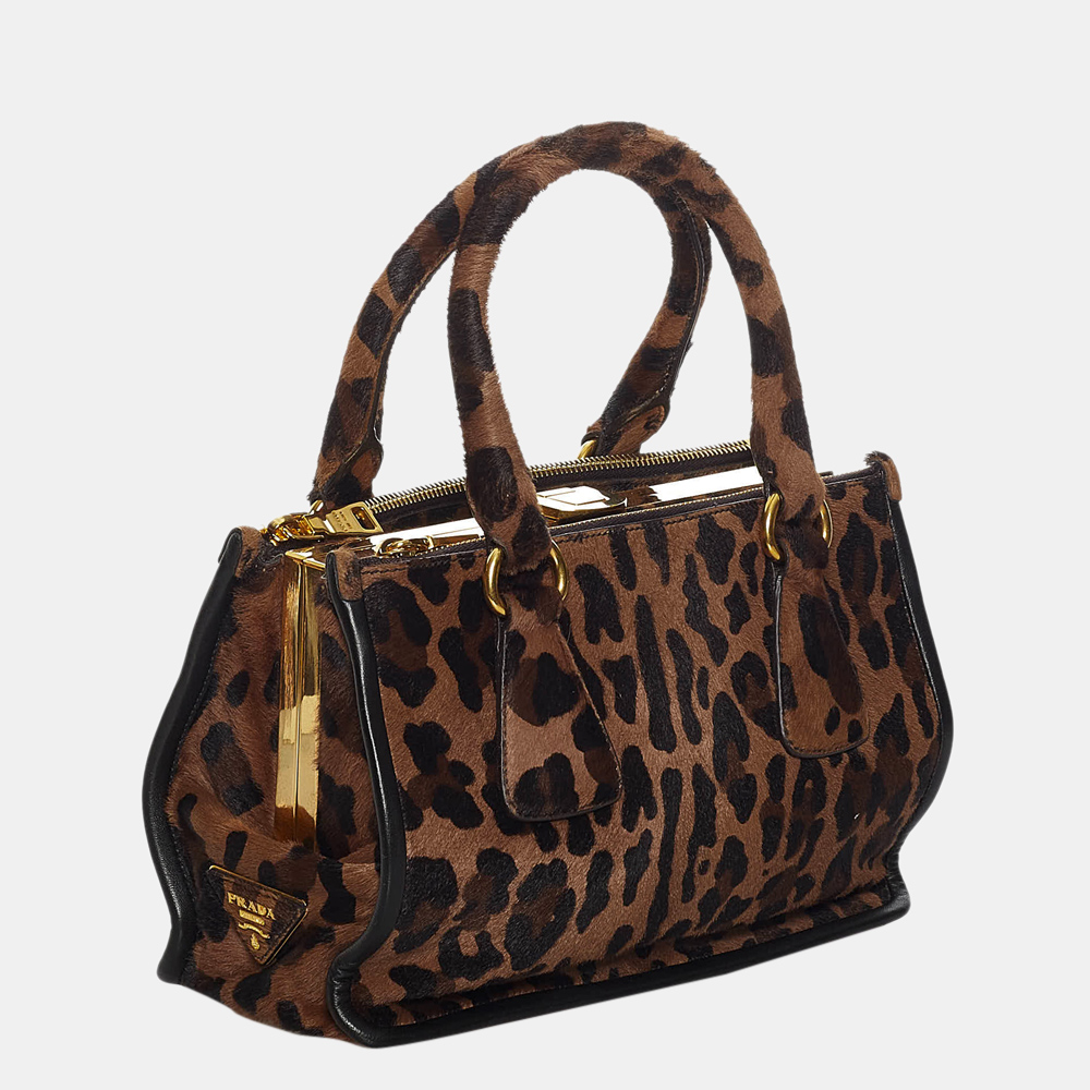 

Prada Brown Pony Hair Satchel