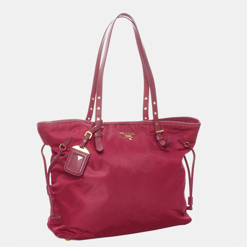 

Prada Red Tessuto Tote Bag