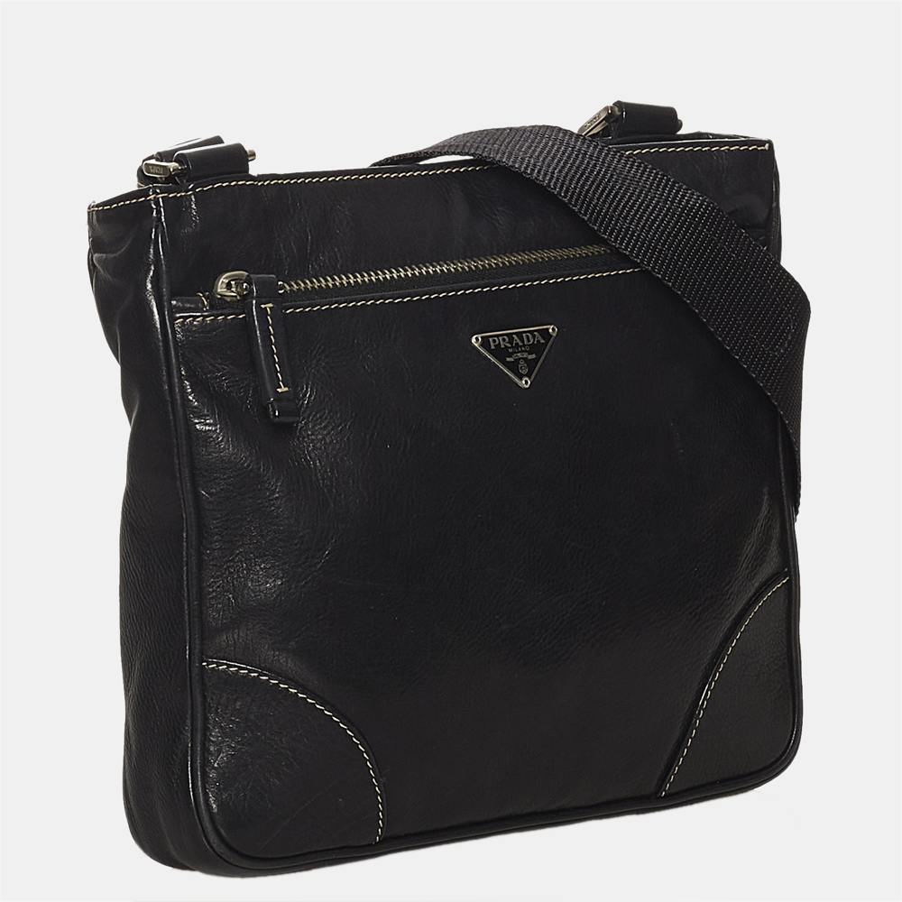 

Prada Black Leather Crossbody Bag