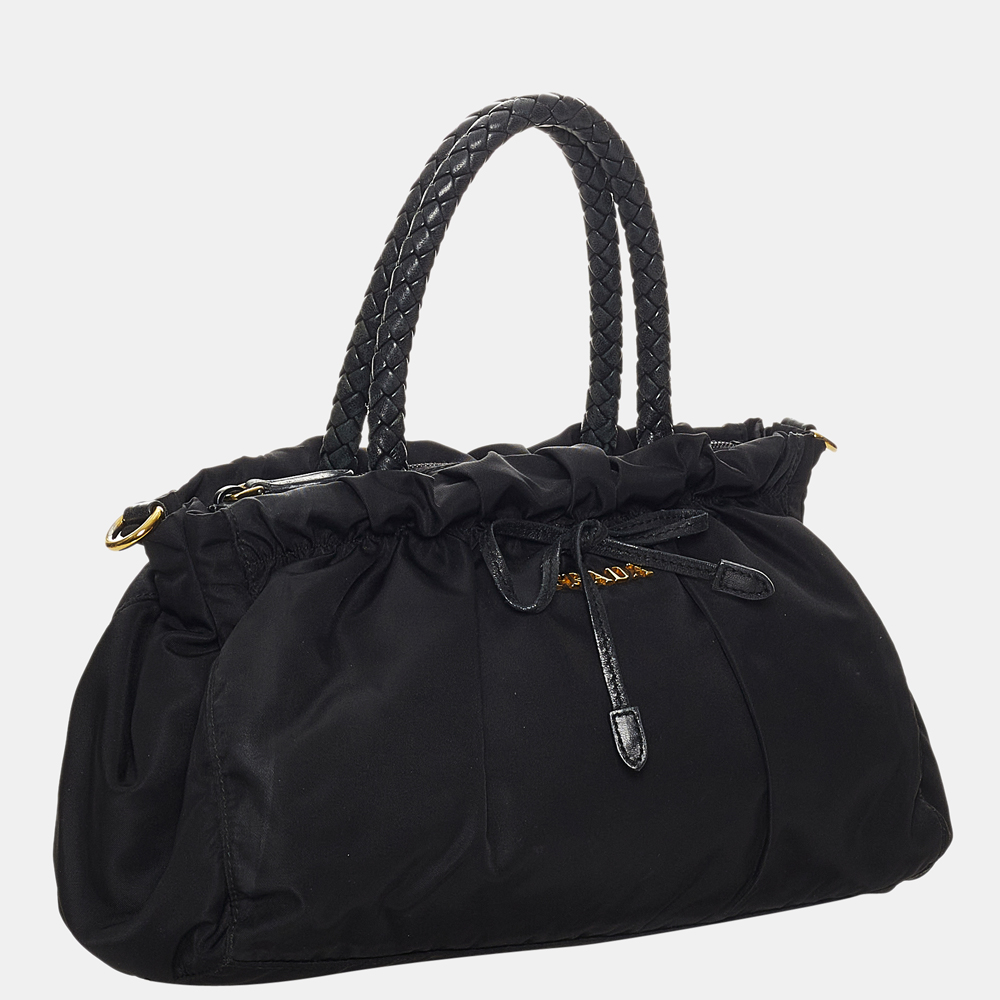 

Prada Black Tessuto Satchel