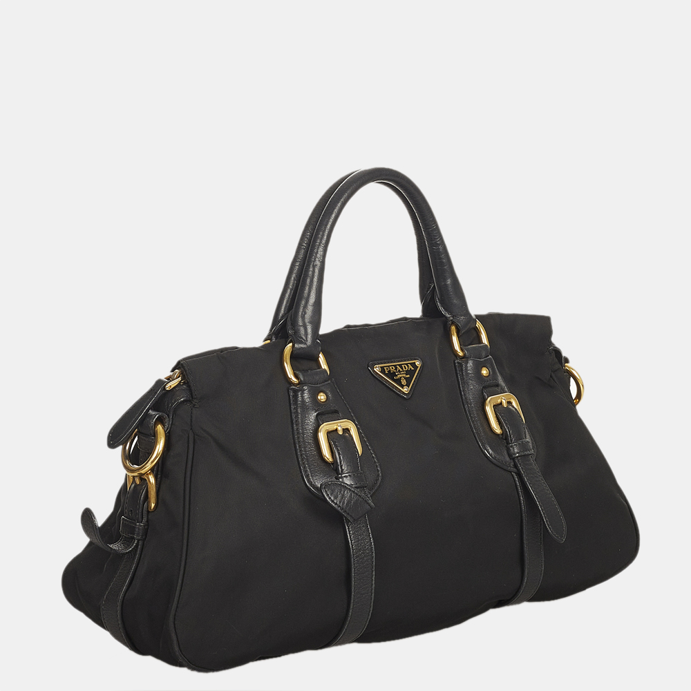 

Prada Black Tessuto Satchel