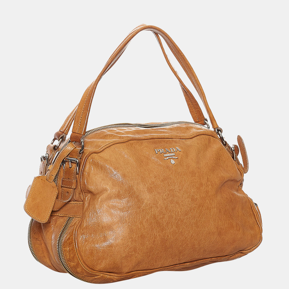 

Prada Brown Leather Handbag